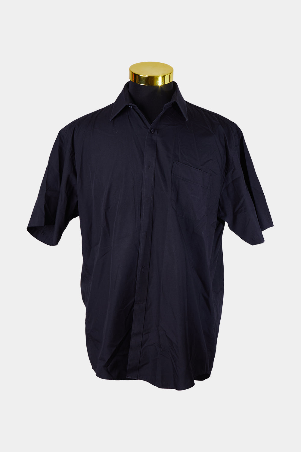 Van Heusen Black Short Sleeve Button Down Shirt