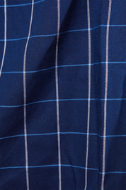 GAZMAN Blue Plaid Button Down Shirt