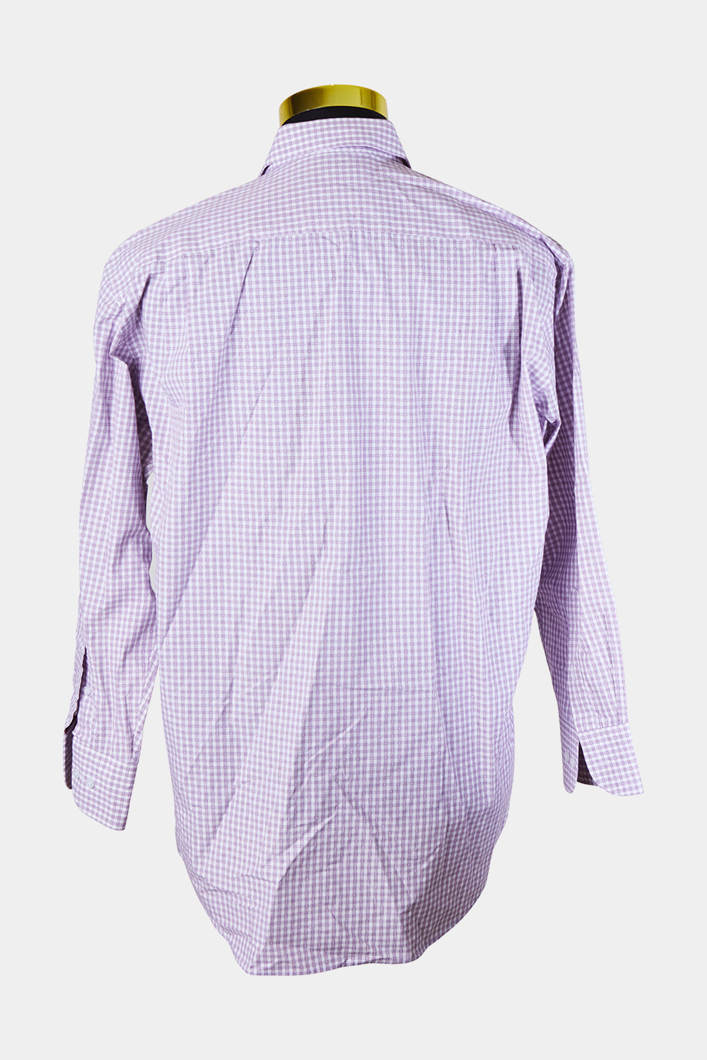 Van Heusen Dark Purple White Plaid Button Down Shirt
