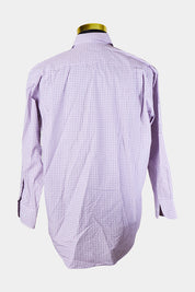 Van Heusen Dark Purple White Plaid Button Down Shirt