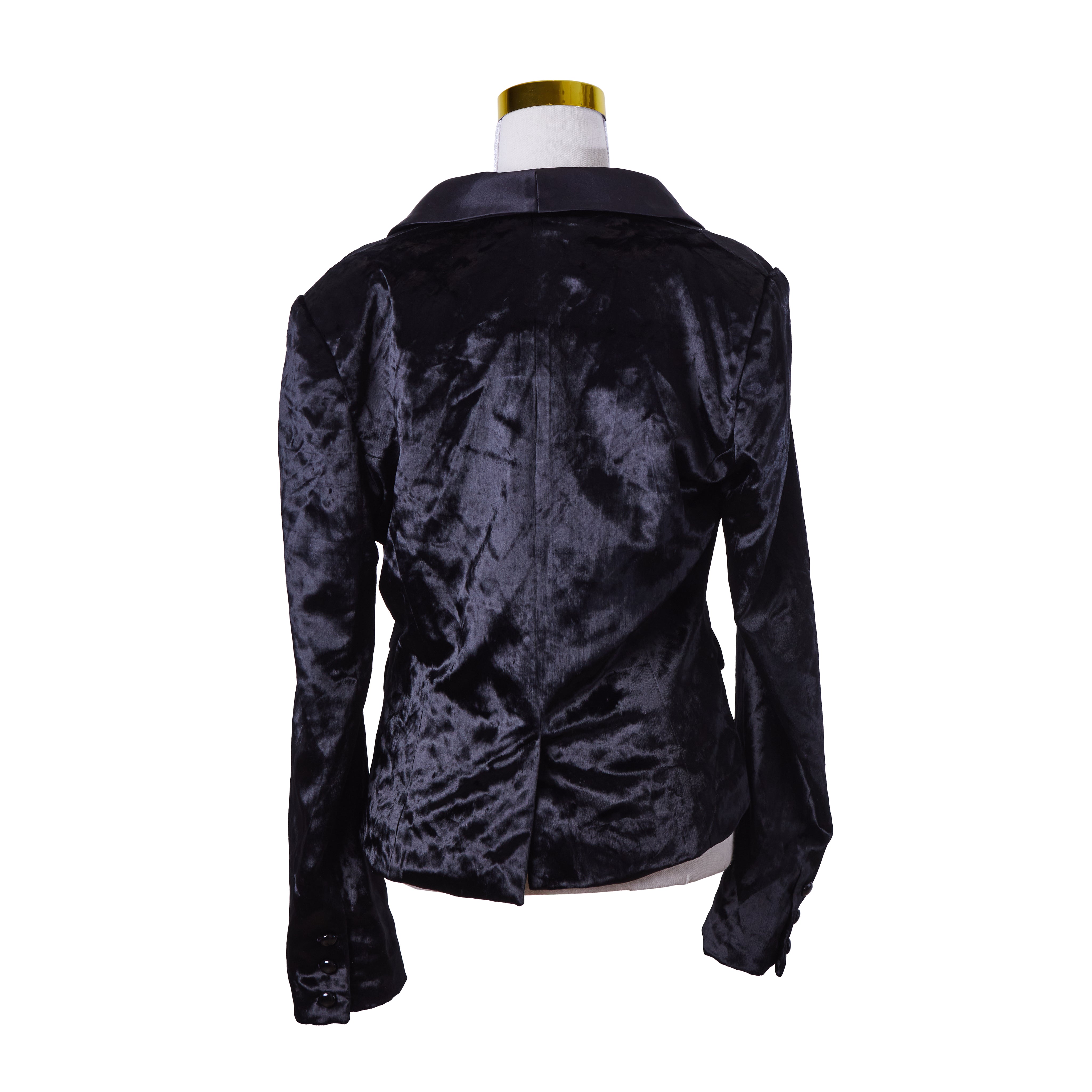 Bettina Liano Black Velvet Blazer