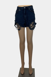 NEUW Washed Black Denim Shorts