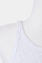 Cotton On Grey Marle Ribbed Singlet