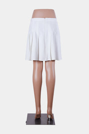 Luck And Trouble White Skater Skirt