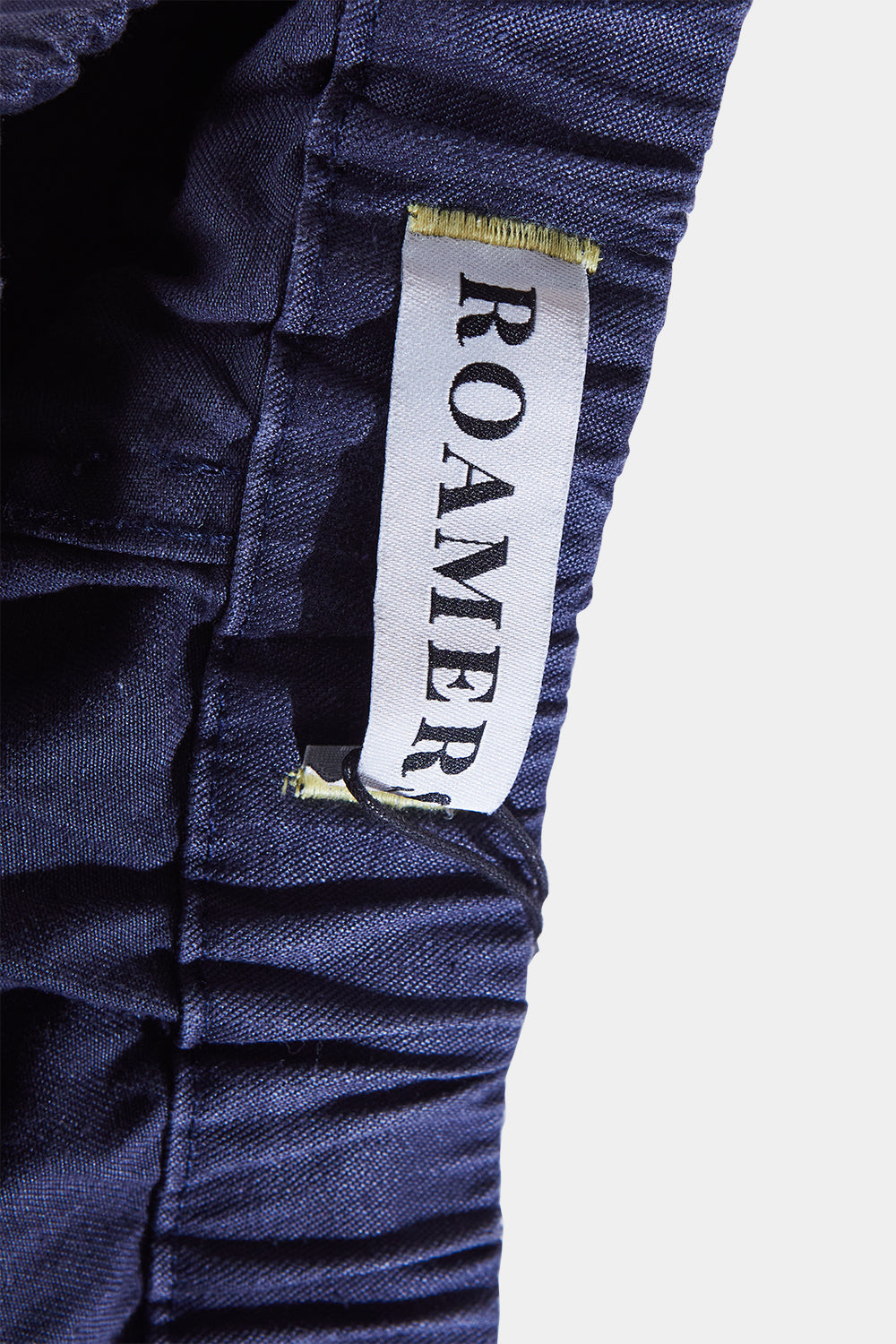 ROAMERS Navy High Waisted Tie Up Pants
