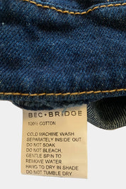 Bec + Bridge Blue Denim Corset Top