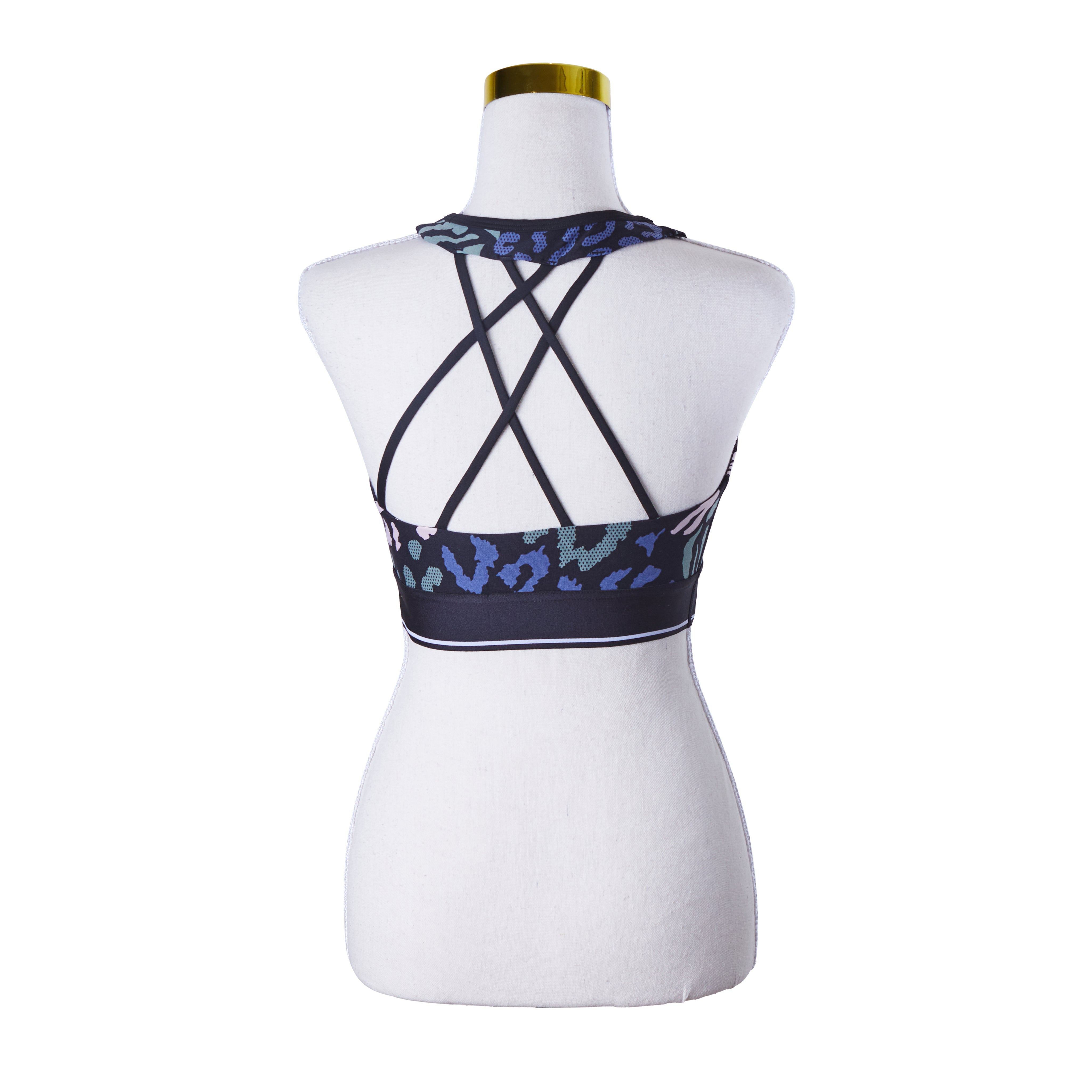 Calvin Klein Black and Multi Sports Top