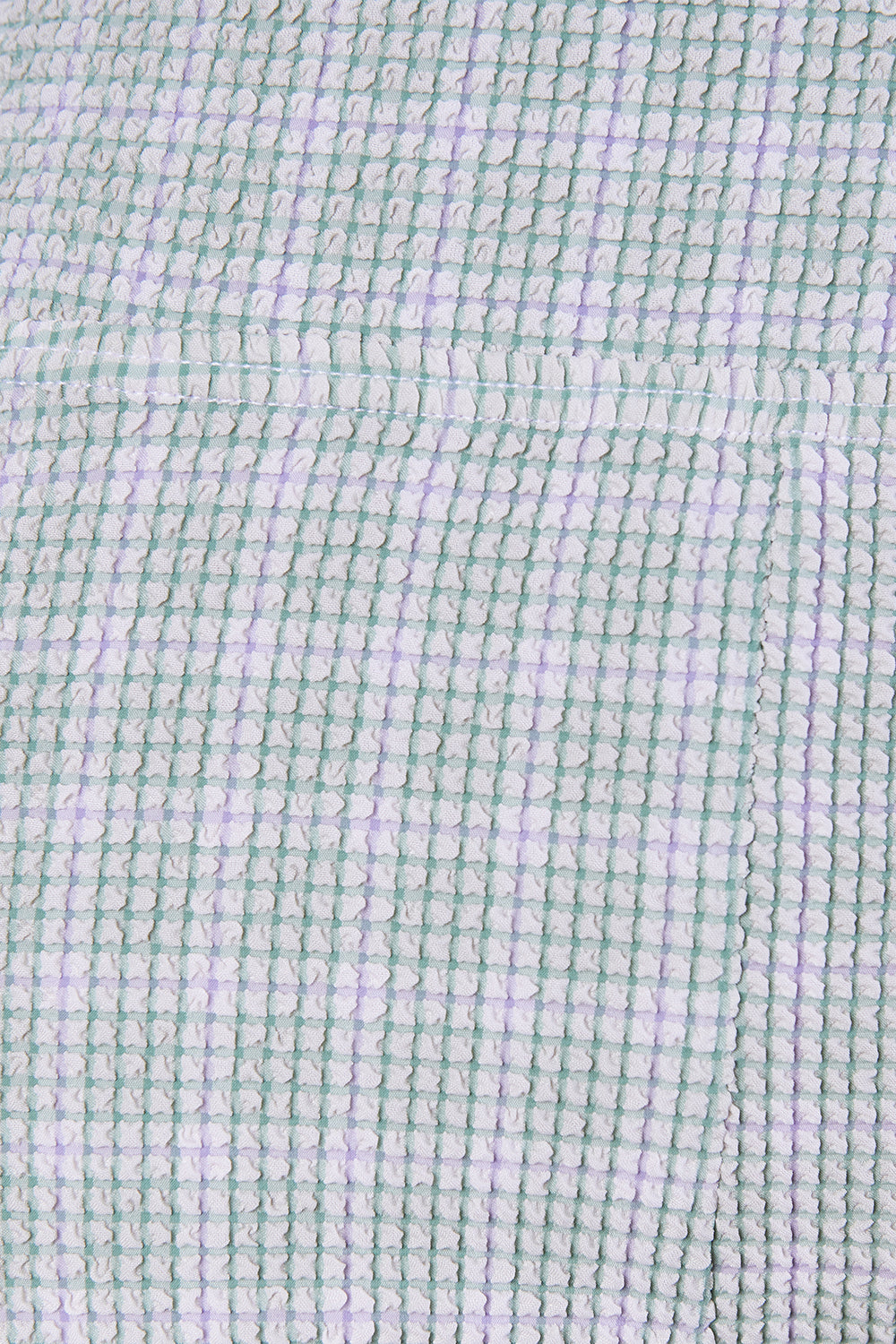 THRILLS Green and White Pattern Bike Shorts