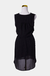 PORTMANS Navy Flocked Sun Dress