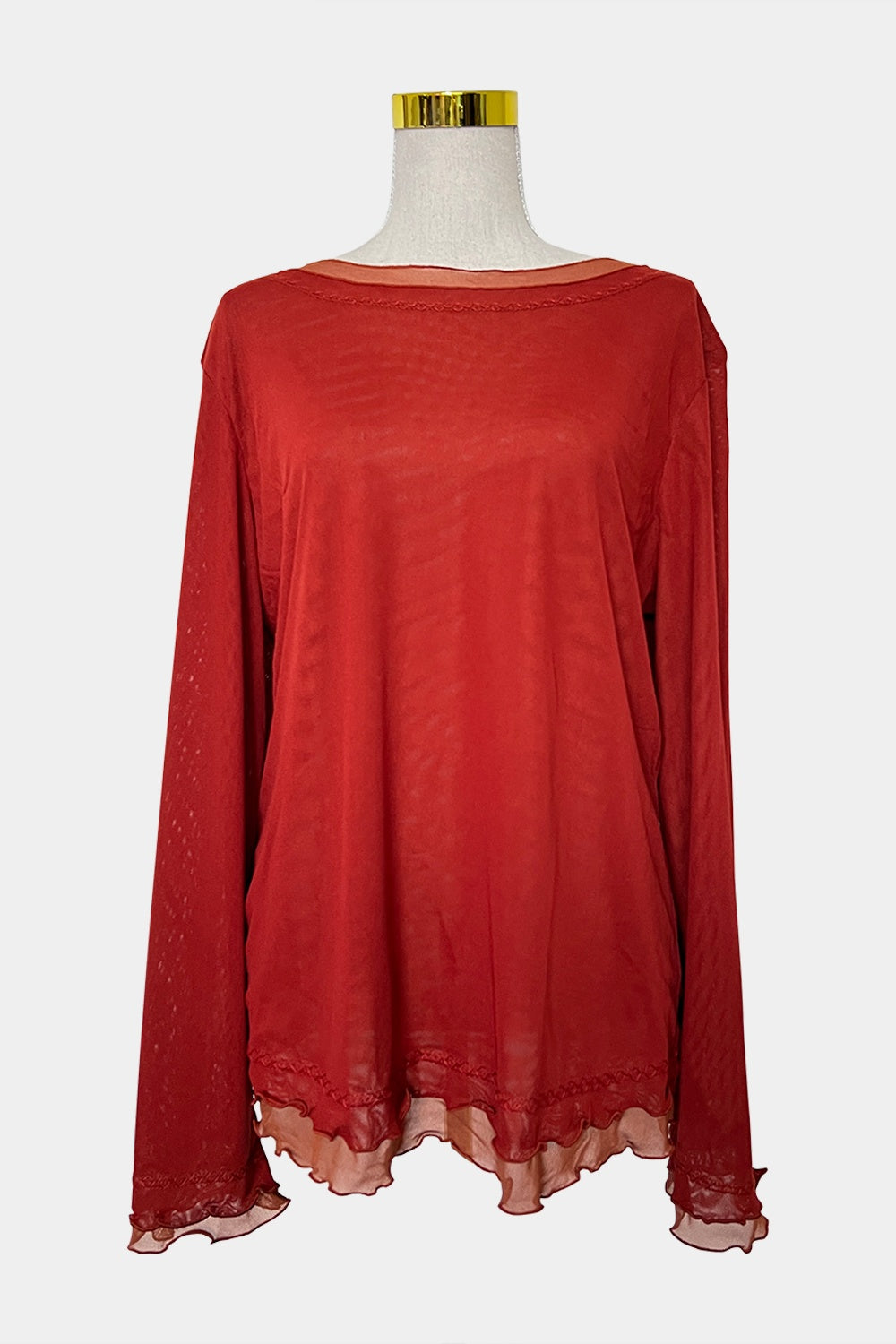 Marina Rinaldi Brick Red Top