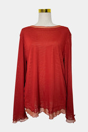 Marina Rinaldi Brick Red Top