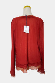 Marina Rinaldi Brick Red Top