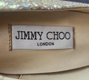 Jimmy Choo "Dempsey" crystal stilettos size 37 / 100mm heel