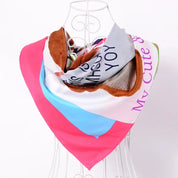 Anyyou Fashion Premium Satin Square Scarf -Dark Pink Silk- Feel Neckwrap for Women