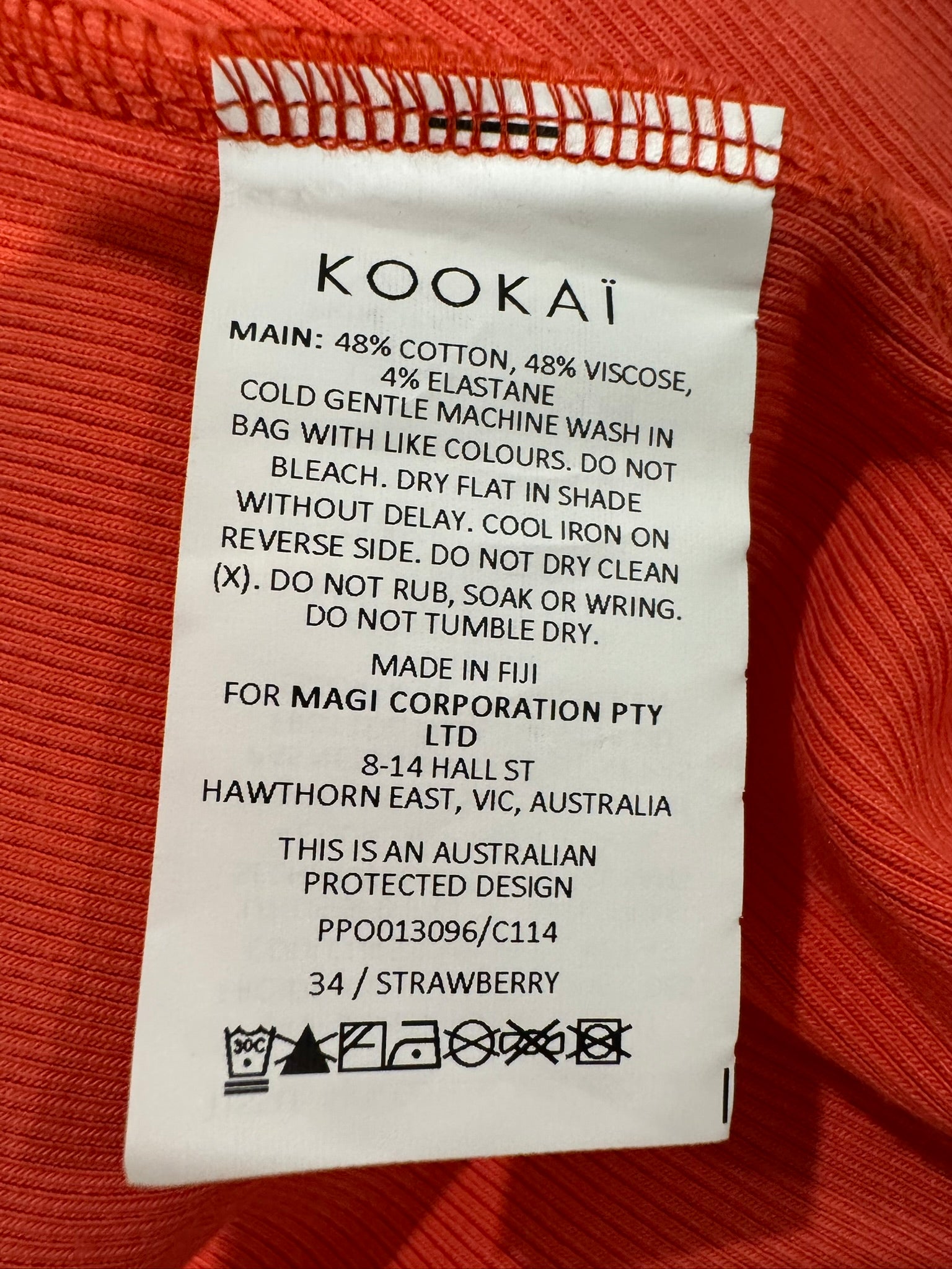 KOOKAI Strawberry Hazel Maxi Skirt Size 6