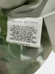 SASS & BIDE White/Blue/Green & Silver Dress with Detailed Cut out Hem Size 8