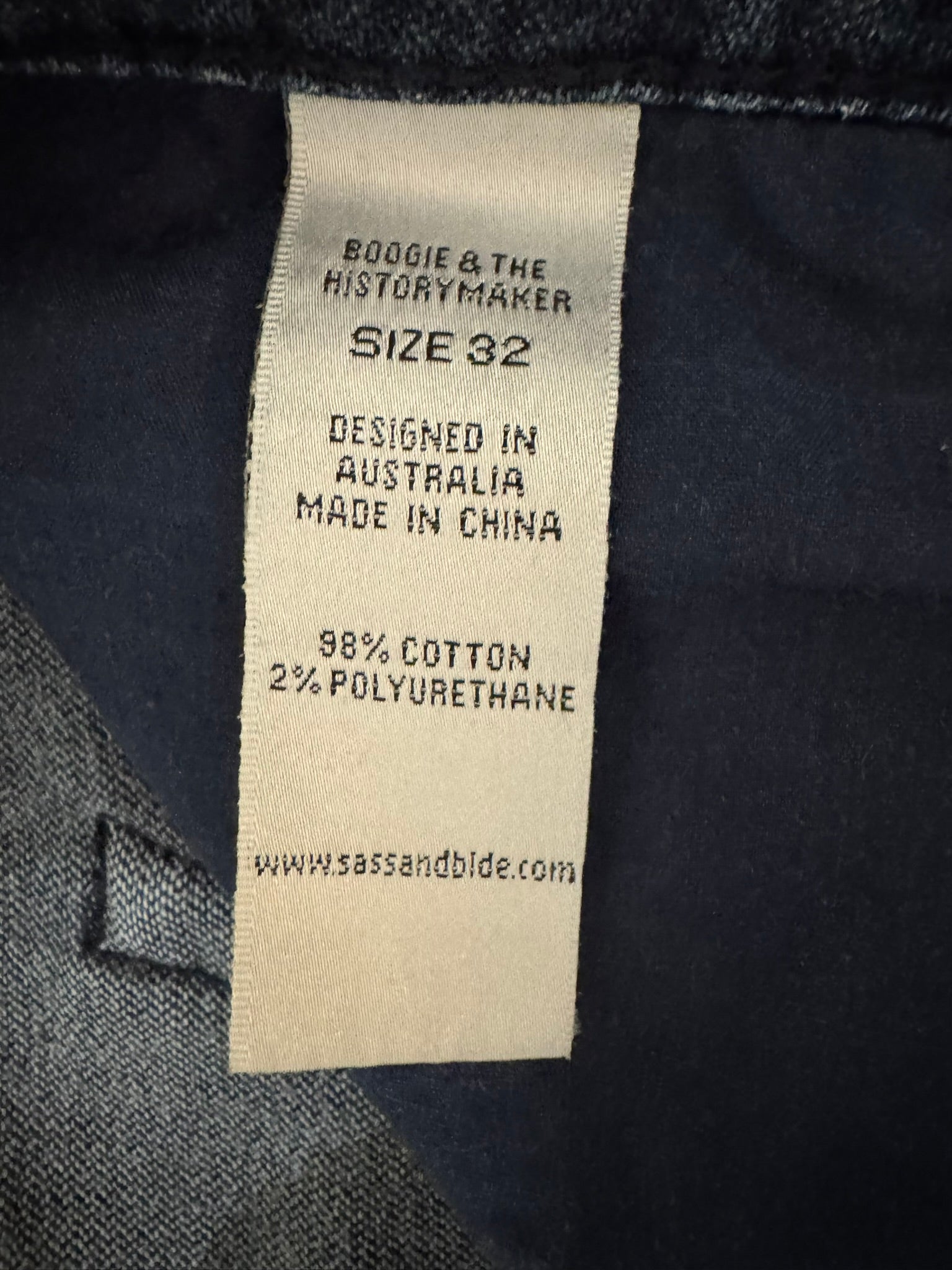 SASS & BIDE Vintage Dark Wash Bootcut Jeans Size 32