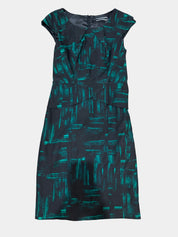 BASQUE Green & Black Dress Size 8