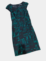 BASQUE Green & Black Dress Size 8