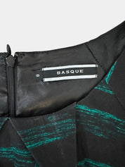 BASQUE Green & Black Dress Size 8