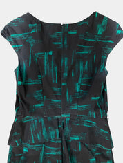 BASQUE Green & Black Dress Size 8