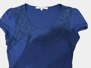 REVIEW Navy Blue Lace Top Size 8