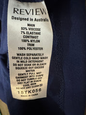 REVIEW Navy Blue Lace Top Size 8