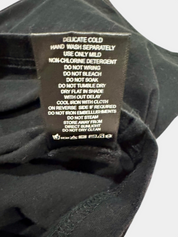 AJE Black Tee with Silver Sparkle Detailing Size M