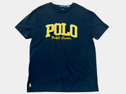 POLO RALPH LAUREN Black Polo Ralph Lauren t-shirt with yellow accents, Size M
