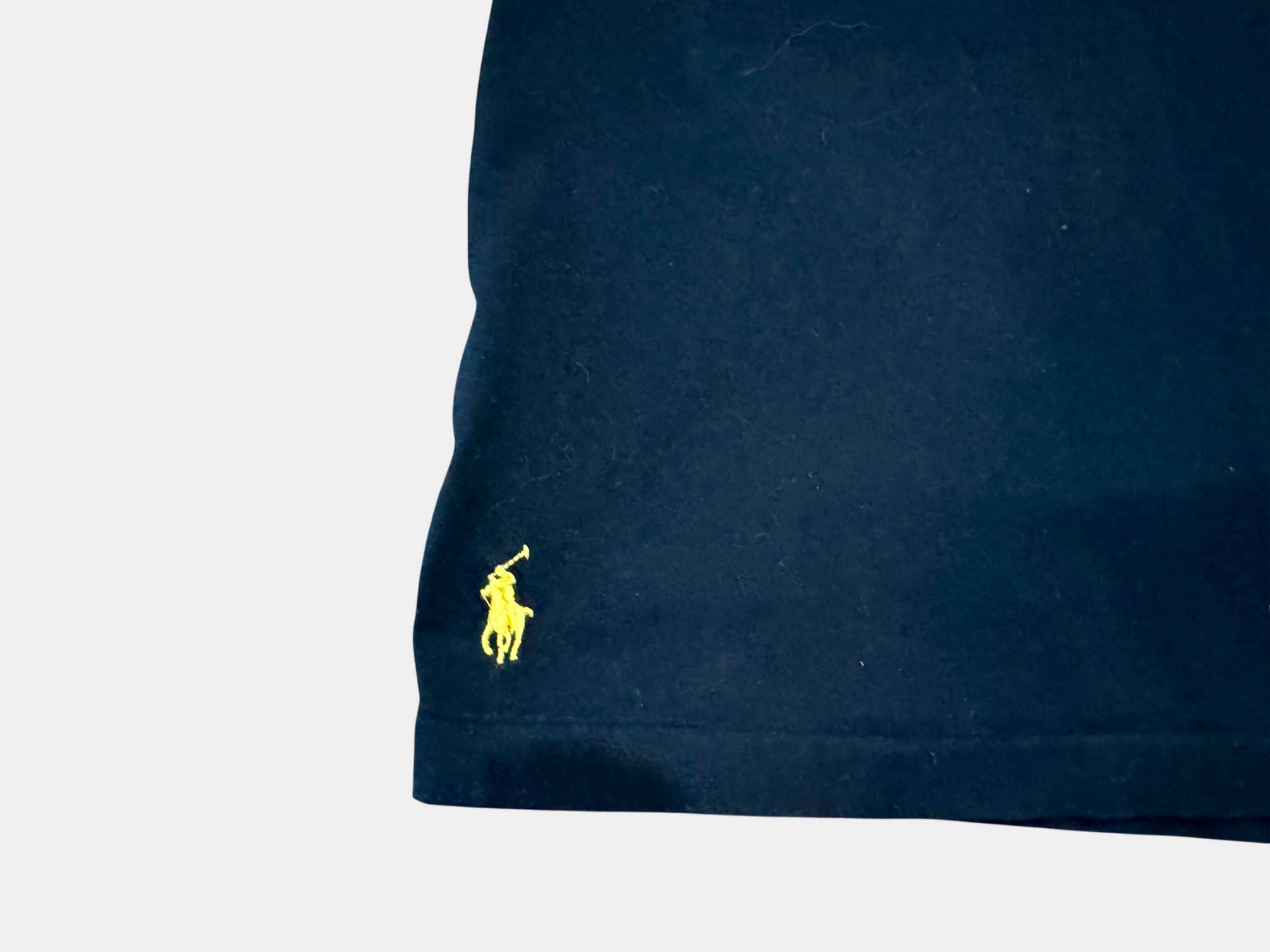 POLO RALPH LAUREN Black Polo Ralph Lauren t-shirt with yellow accents, Size M
