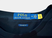 POLO RALPH LAUREN Black Polo Ralph Lauren t-shirt with yellow accents, Size M
