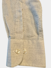 YVES SAINT LAURENT (YSL) (RN 67636 CA 17359) CASSANDRE SHIRT in Striped Cotton Poplin Size 34-35 Men's