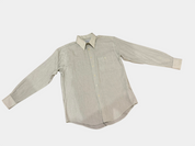 YVES SAINT LAURENT (YSL) (RN 67636 CA 17359) CASSANDRE SHIRT in Striped Cotton Poplin Size 34-35 Men's