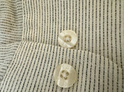YVES SAINT LAURENT (YSL) (RN 67636 CA 17359) CASSANDRE SHIRT in Striped Cotton Poplin Size 34-35 Men's