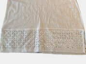 COUNTRY ROAD White T-Shirt with Lace Trim Size XS