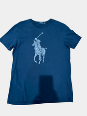 Ralph Lauren black t-shirt with grey horse logo Size L Slim fit/M reg fit