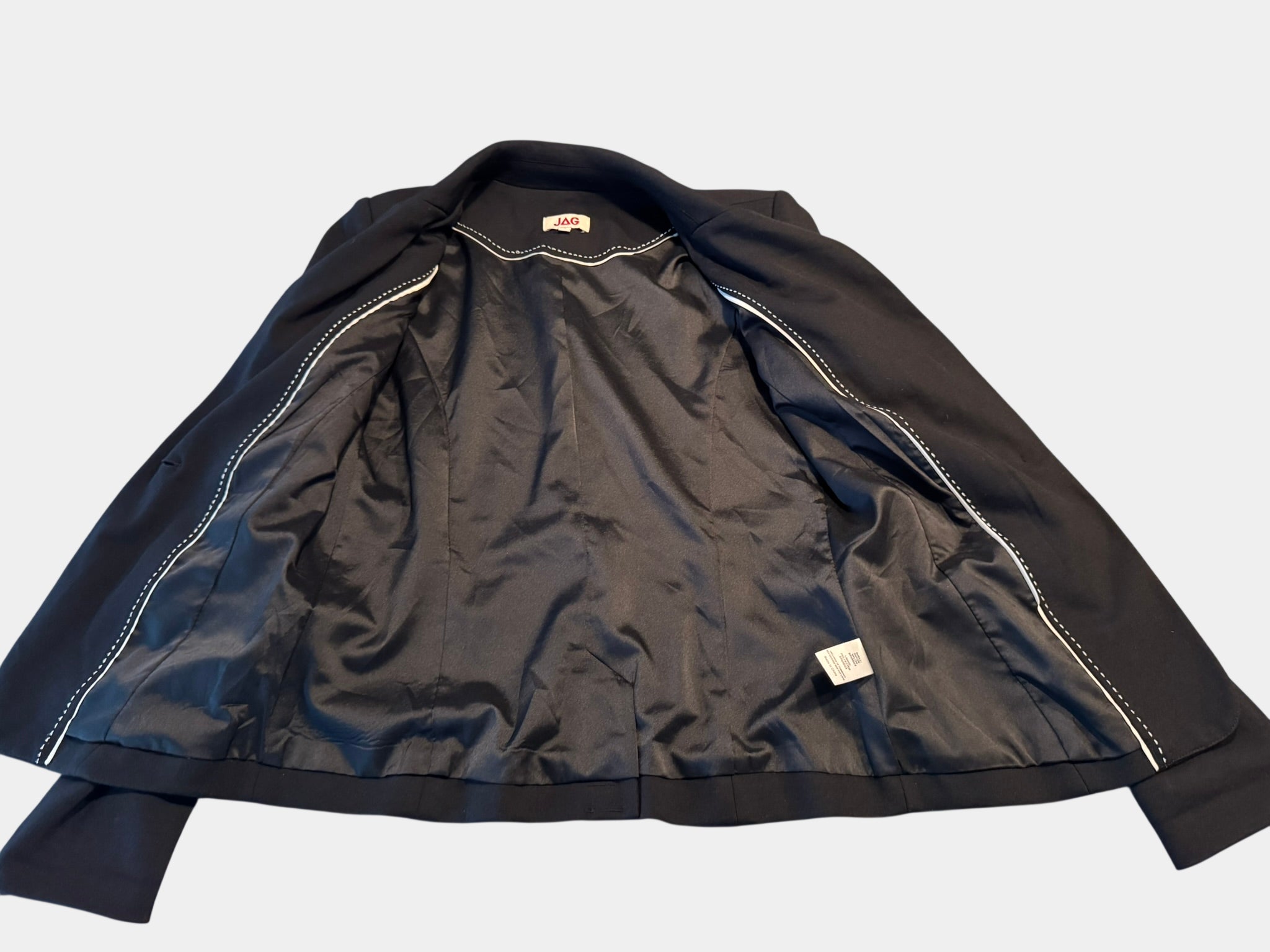 JAG Black Dress/Business Jacket Fully Lined Size 8