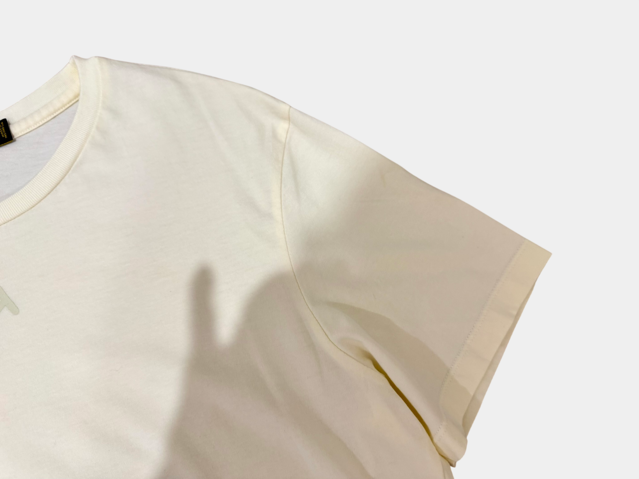 RALPH LAUREN Ralph Lauren white t-shirt with silver logo Size L  Slim Fit or Size M Regular Fit Brand New Never Worn
