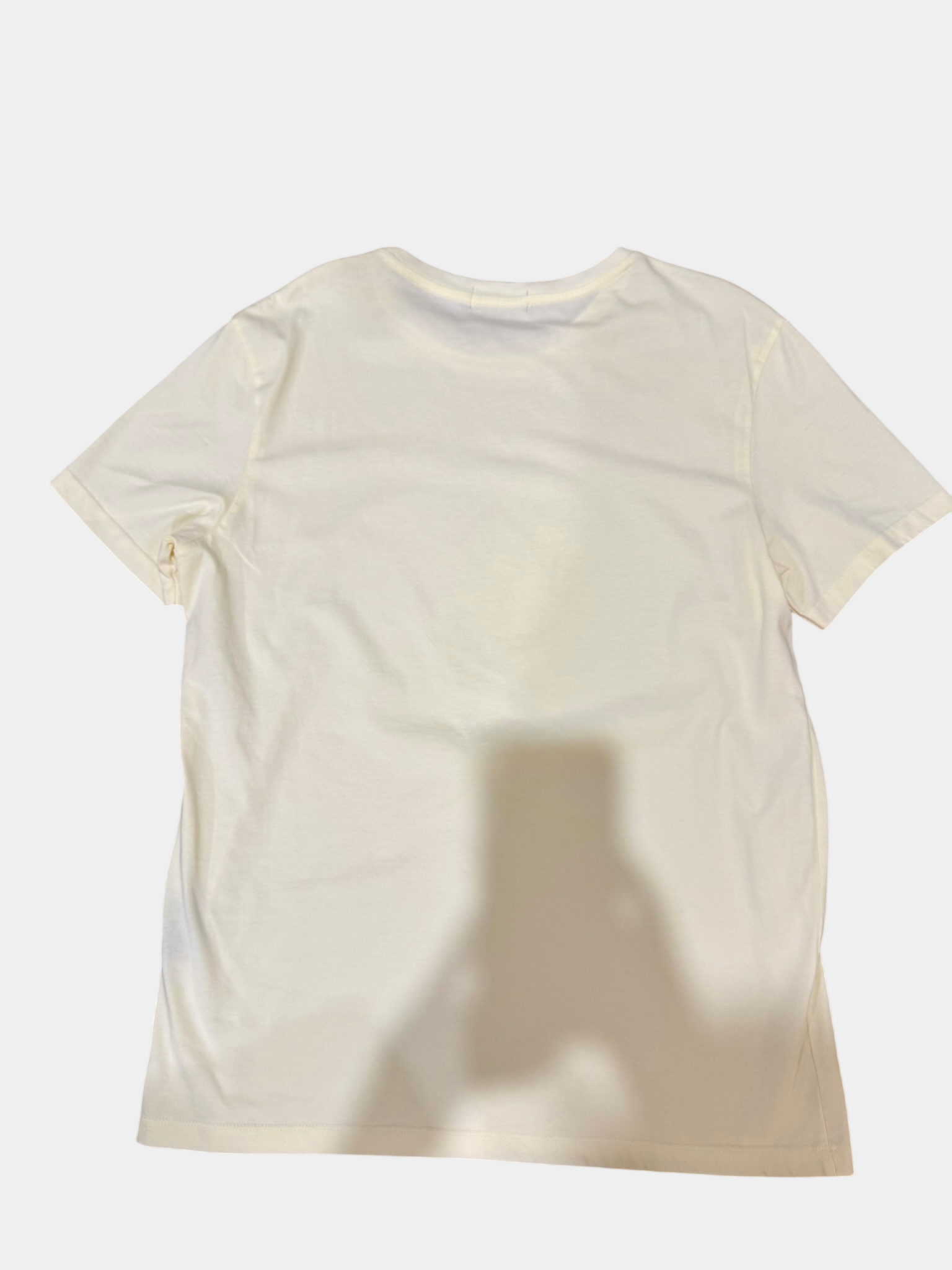 RALPH LAUREN Ralph Lauren white t-shirt with silver logo Size L  Slim Fit or Size M Regular Fit Brand New Never Worn
