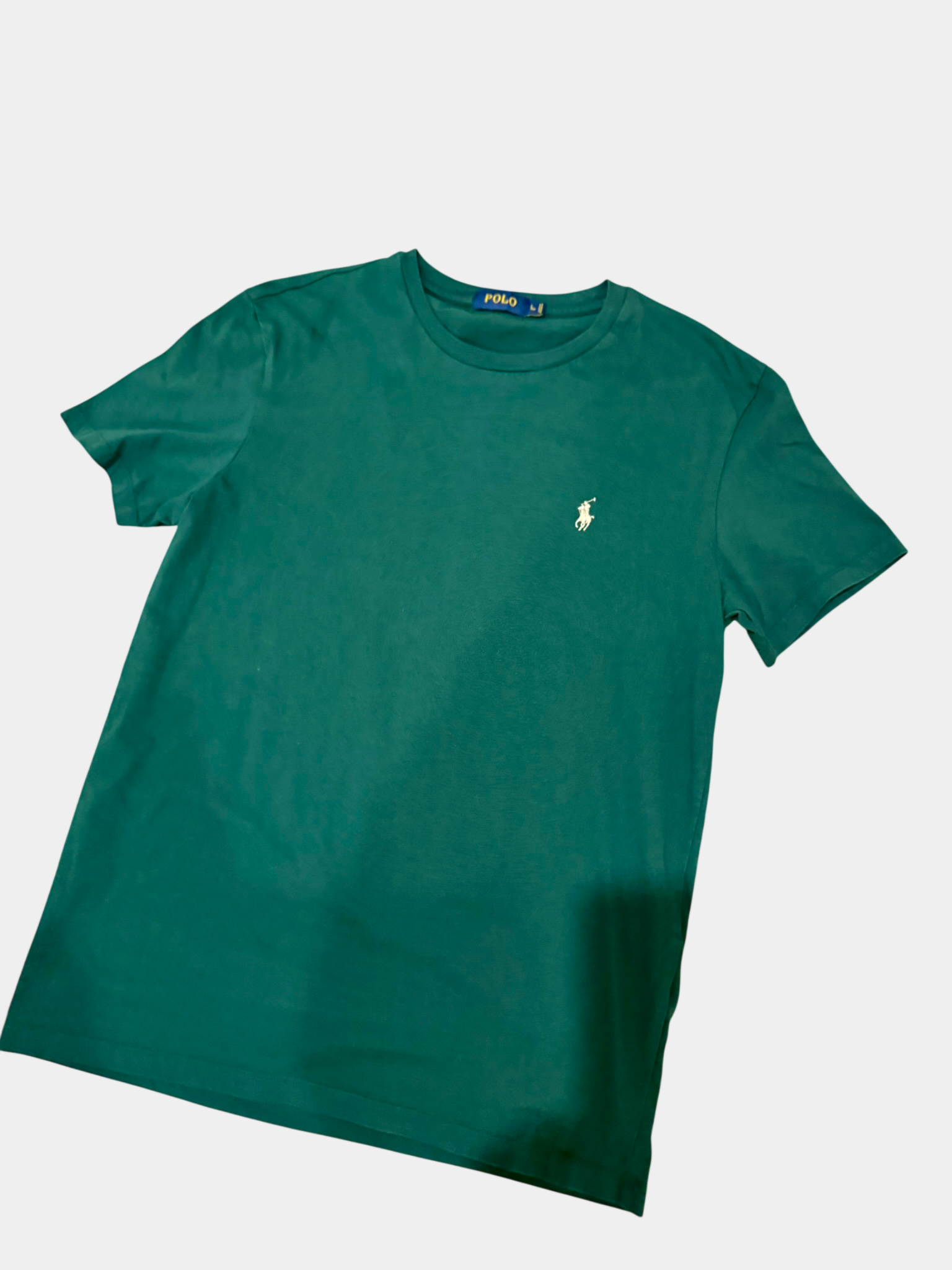 RALPH LAUREN Ralph Lauren green t-shirt Size L Slim fit/M reg Fit
