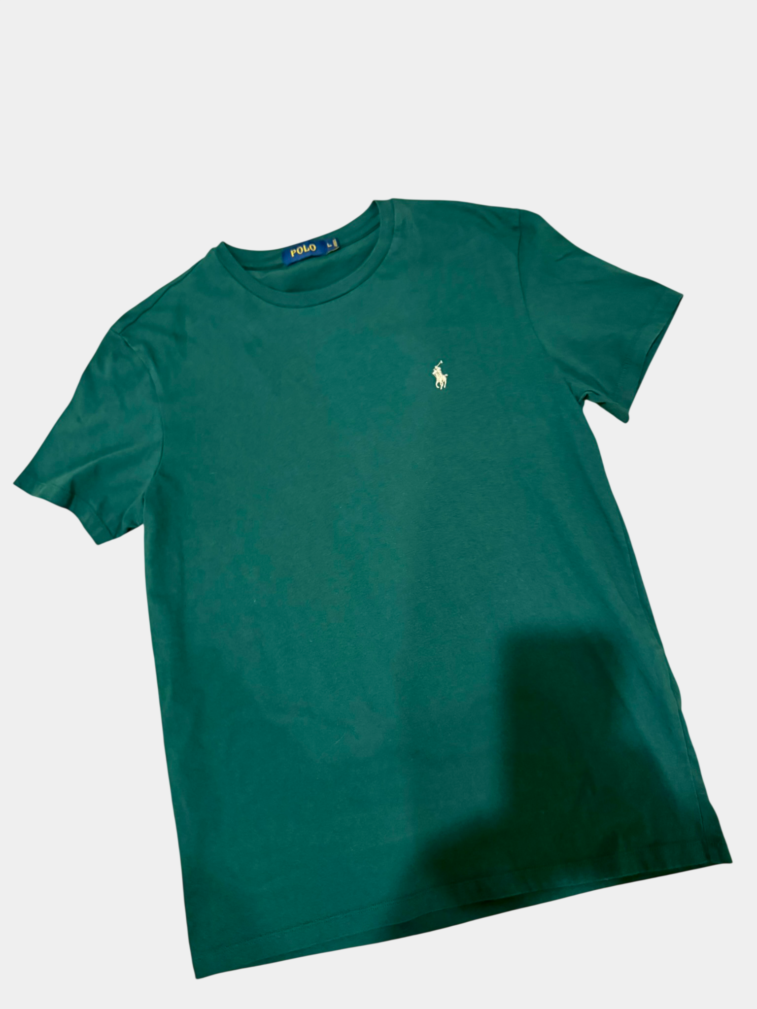 RALPH LAUREN Ralph Lauren green t-shirt Size L Slim fit/M reg Fit