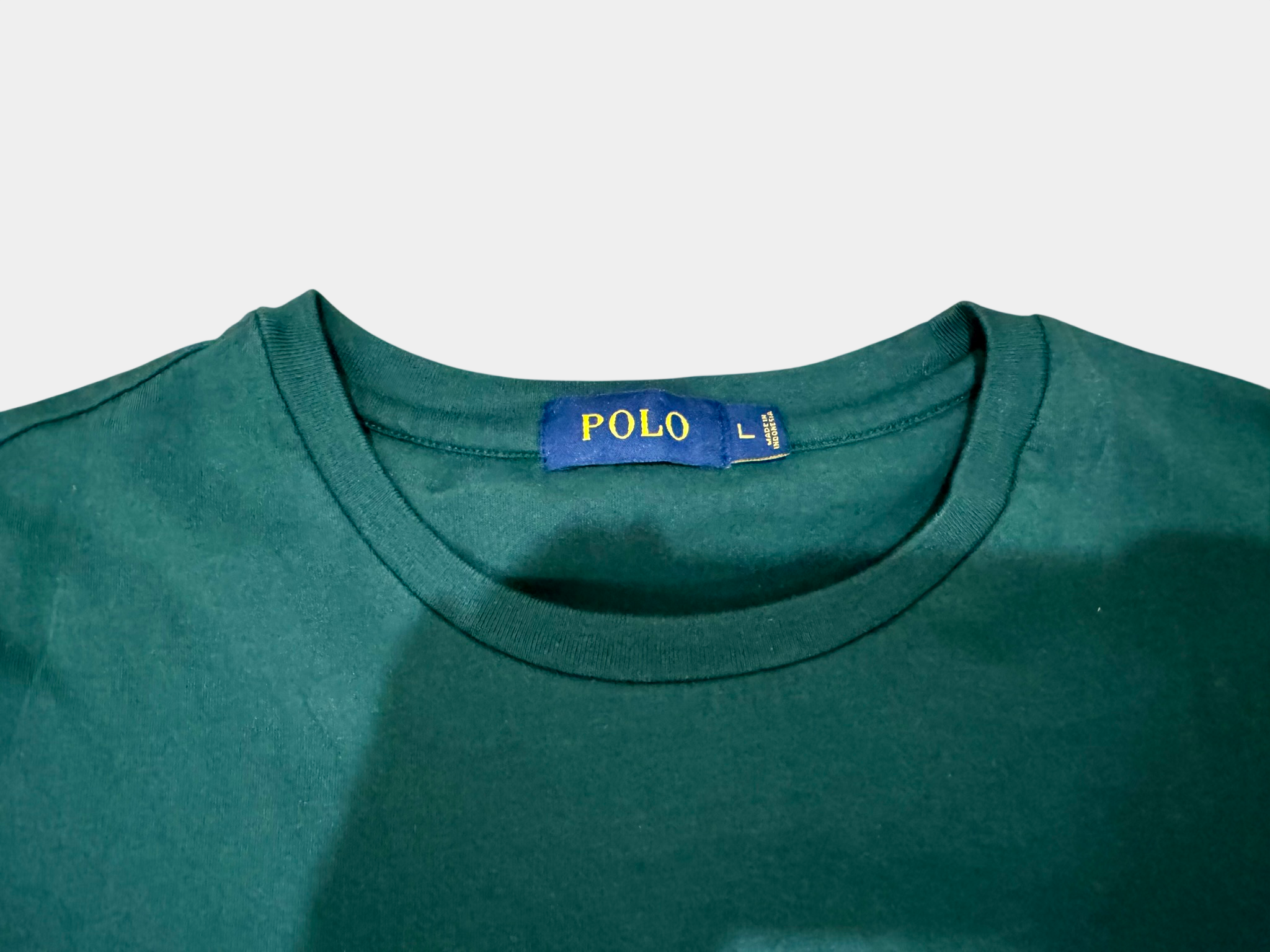 RALPH LAUREN Ralph Lauren green t-shirt Size L Slim fit/M reg Fit