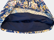 MARCS Blue Floral Fully Lined Skirt Size 8