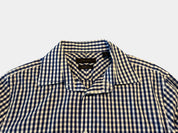 COUNTRY ROAD Blue/White Check Dress/Business Shirt Size M