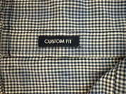 ARMANI JEANS Blue and White Plaid Long Sleeve Button-Up Shirt Size L