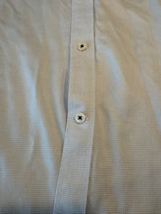M.J. BALE Baby Blue Check Button-Up Shirt (Samurai) Size 39