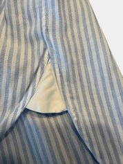M.J Bale Stiped Baby Blue (Samurai) Egyptian Cotton Shirt Size 39