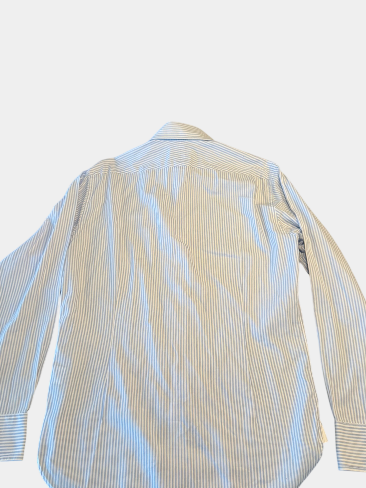 M.J Bale Stiped Baby Blue (Samurai) Egyptian Cotton Shirt Size 39