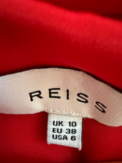Reiss Red Sleeveless Dress — Size 10