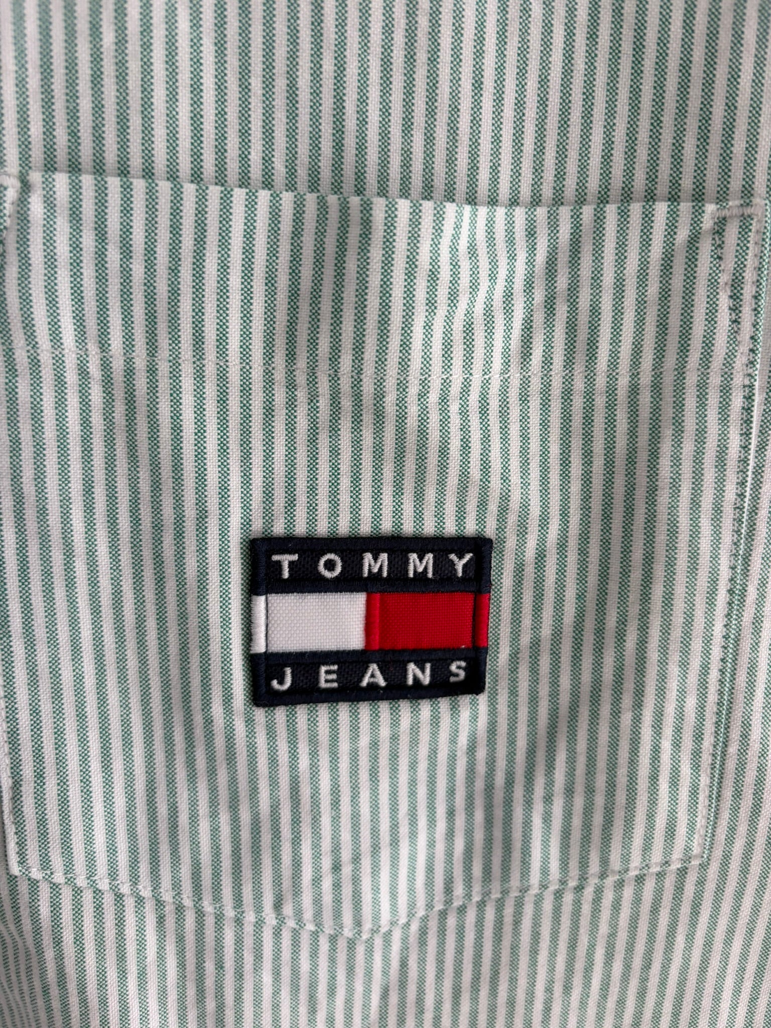 Tommy Jeans Colour-Block Shirt Dress — Size S